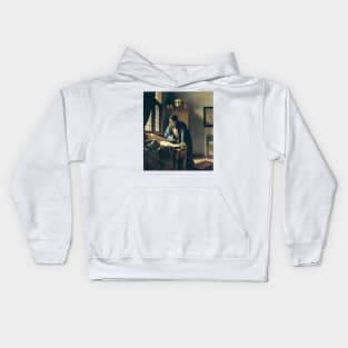 The Geographer by Jan Vermeer Kids Hoodie